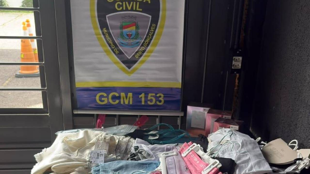 Ação integrada da segurança prende trio e recupera R$ 17 mil de mercadorias