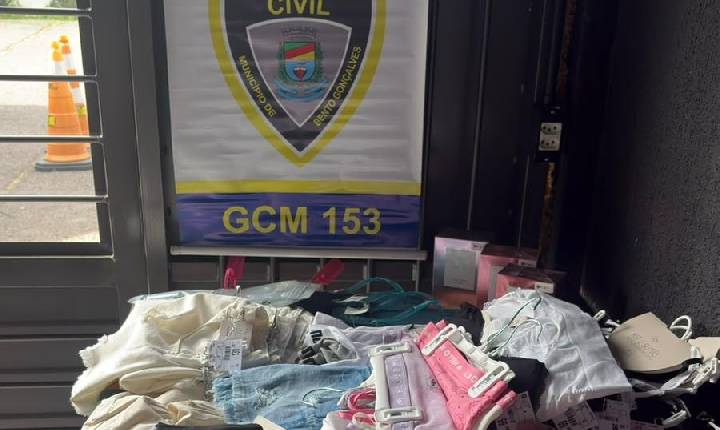 Ação integrada da segurança prende trio e recupera R$ 17 mil de mercadorias