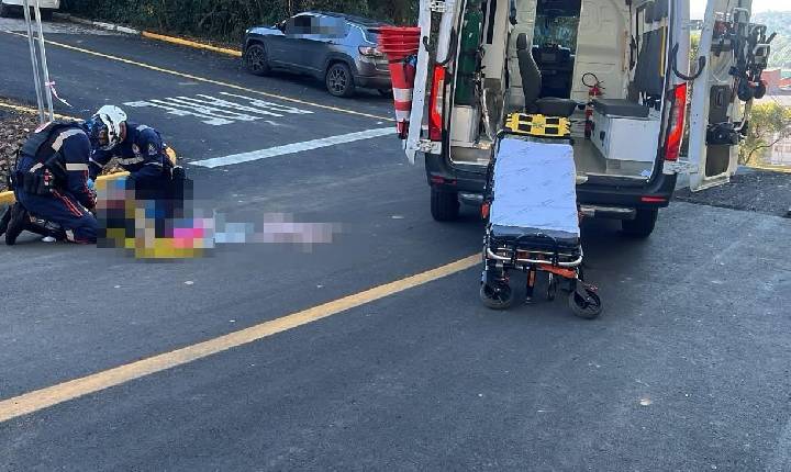 Idosa de 76 anos fica gravemente ferida após atropelamento em Carlos Barbosa
