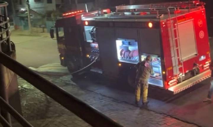 Incêndio atinge comércio no Ouro Verde, em Bento