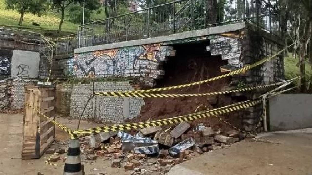 Obra de pista de skate de R$ 240 mil desmorona e preocupa em Bento