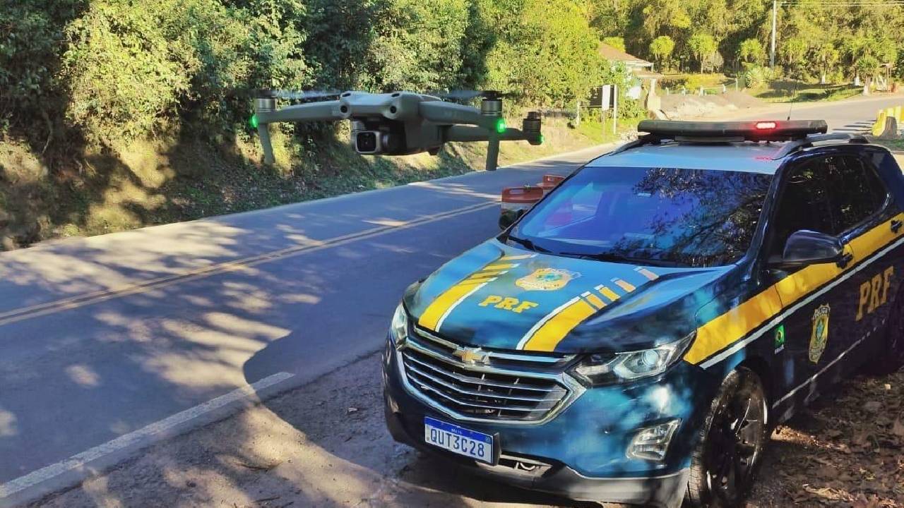 PRF usa drones contra ultrapassagens na Serra das Antas