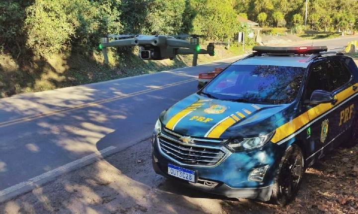 PRF usa drones contra ultrapassagens na Serra das Antas