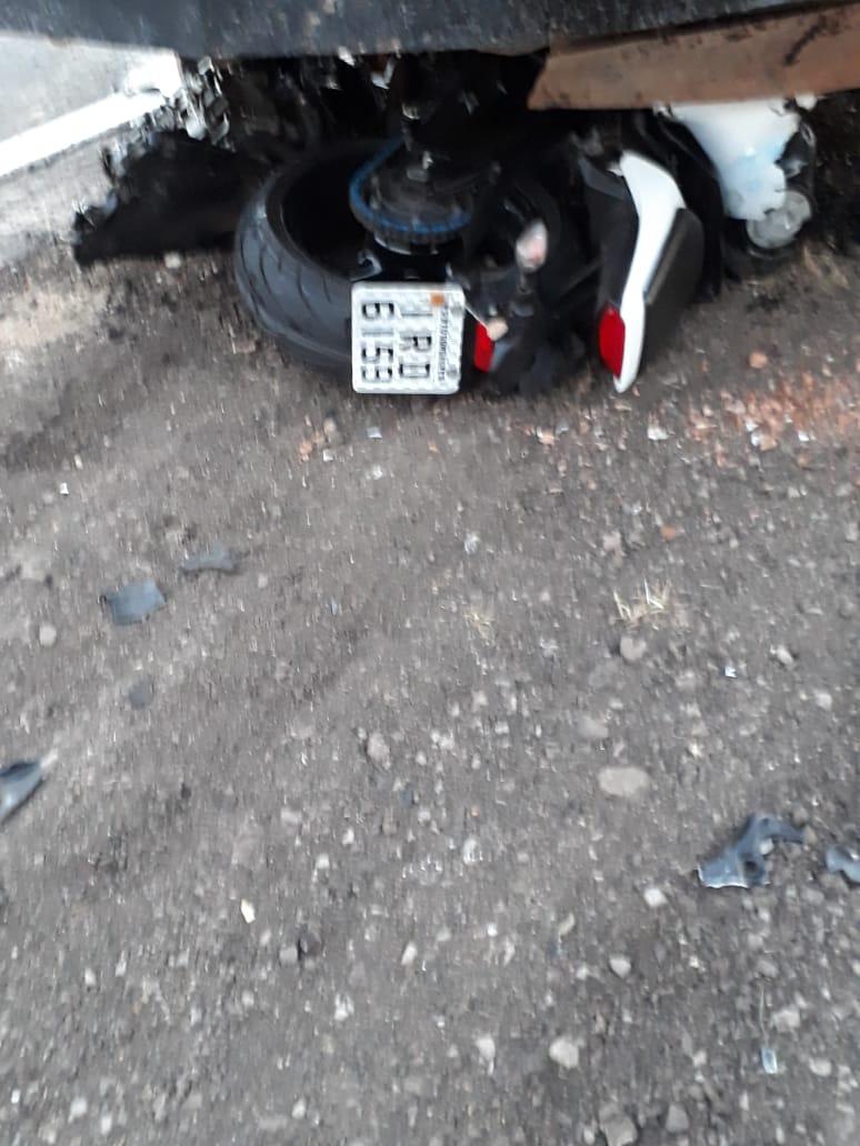 Acidente entre moto e caminhão mata casal em Garibaldi