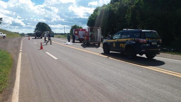 Motociclista morre em acidente na BR-116, em Vacaria