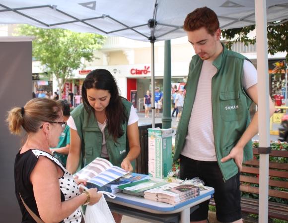 Separação e destinação correta de resíduos é tema de sensibilização no Centro de Bento
