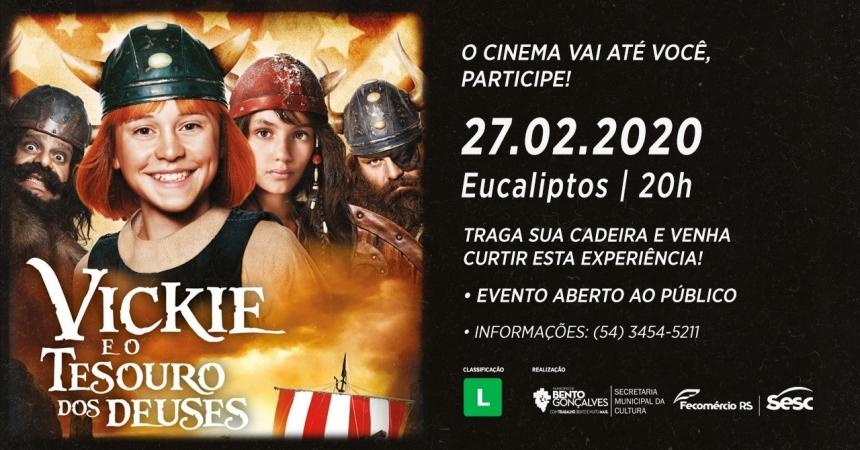Bairro Eucaliptos recebe o Cinema de Rua nesta quinta-feira em Bento