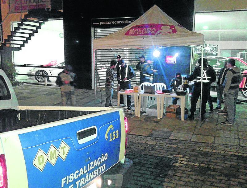 Dez motoristas são flagrados embriagados na Operação Balada Segura, em Bento