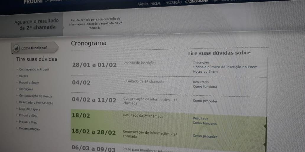 MEC divulga resultado da segunda chamada do ProUni