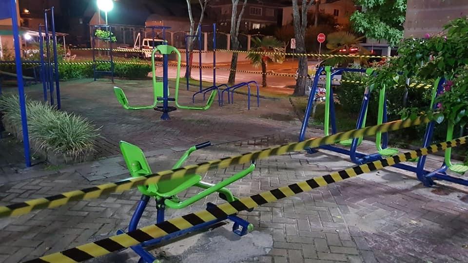 Academias ao ar livre são isoladas em Bento
