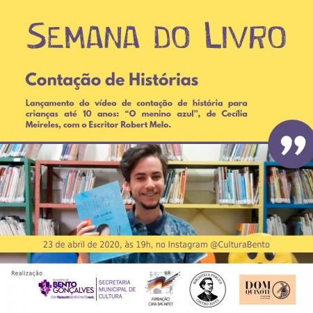 Contação de histórias “O menino azul” será lançado nesta quinta-feira nas redes sociais