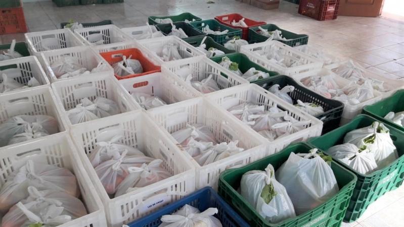 Alimentos serão destinados para famílias dos integrantes dos Serviços de Convivência em Bento