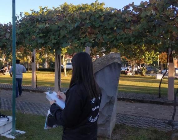 Mais de 350 pessoas são abordadas nas blitzes orientativas em Bento