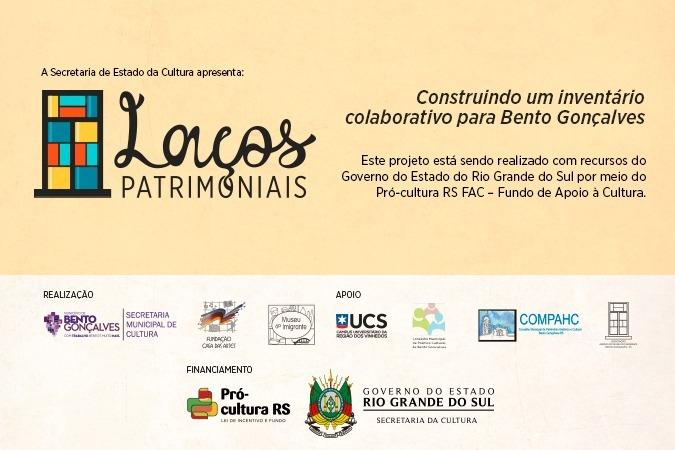 Projeto “Laços Patrimoniais” recebe repasse de R$ 50 mil da Secretaria de Estado da Cultura