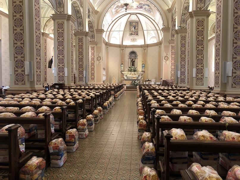 Ação solidária arrecada mais de 23 toneladas de alimentos em Bento