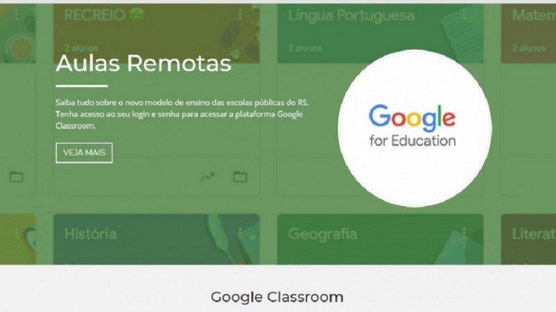 Rede de ensino do RS anuncia a implantação das aulas remotas