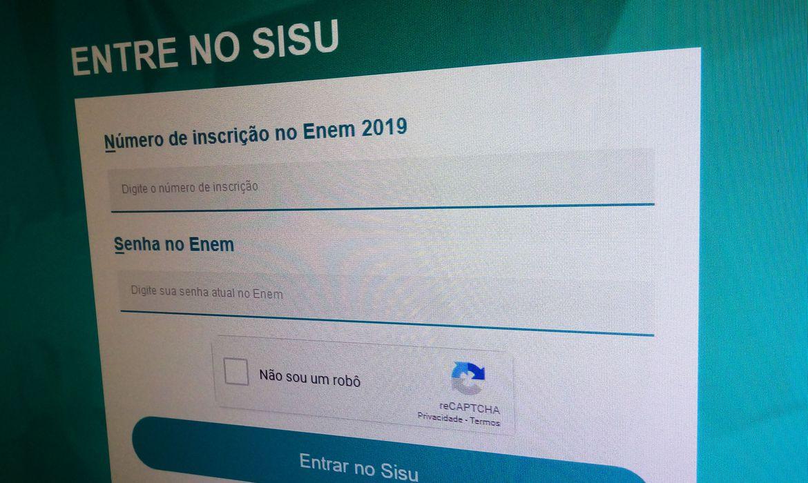 Matrículas para a primeira chamada do Sisu terminam nesta terça-feira