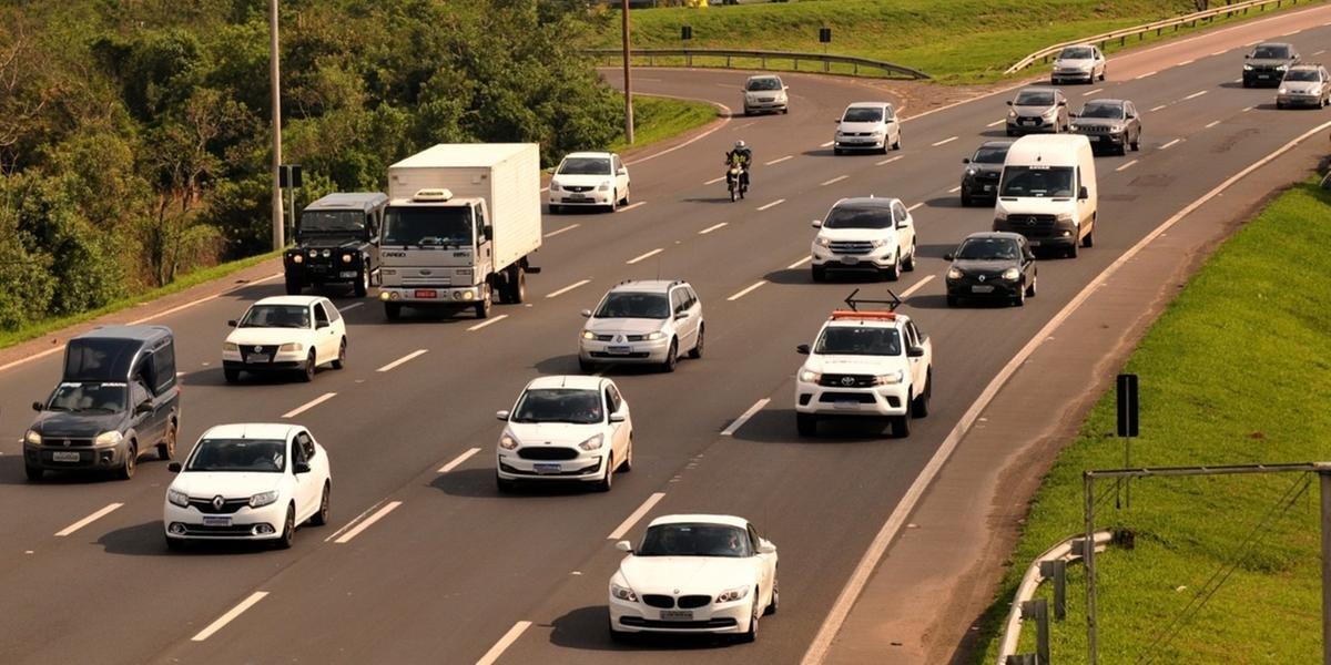 Freeway registra movimento intenso em direção ao litoral gaúcho
