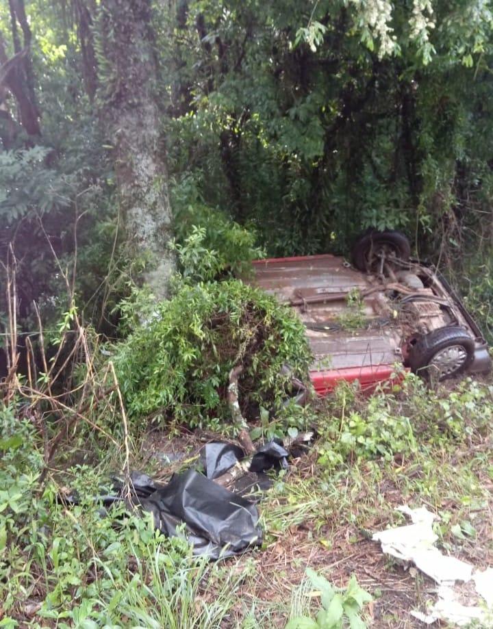 Acidente deixa dois mortos e um ferido na ERS-129, em Casca