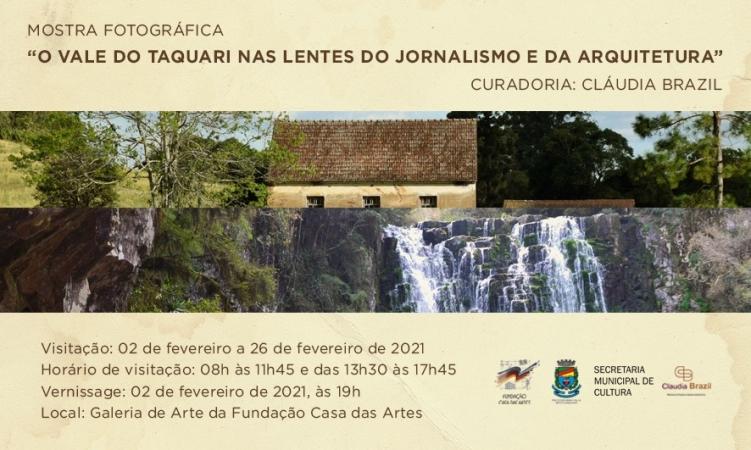 Casa das Artes sedia mostra fotográfica sobre o Vale do Taquari