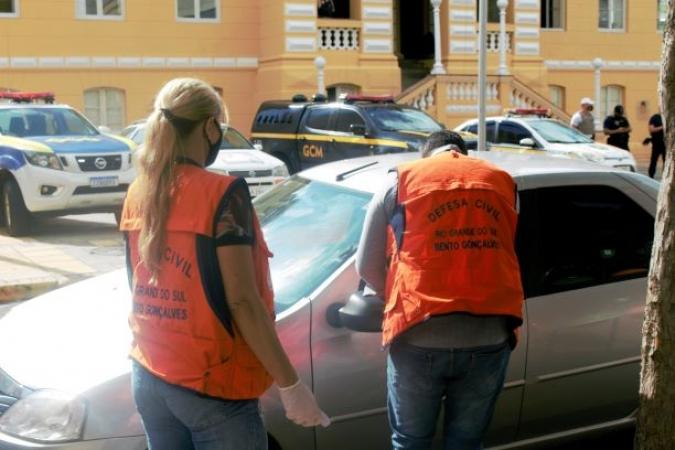 Mutirão de conscientização Bento contra o Coronavírus ocorre no Centro da cidade
