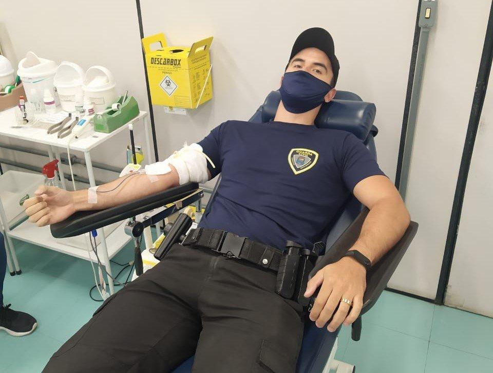 Guardas da GCM se mobilizam e participam de campanha de doação de sangue