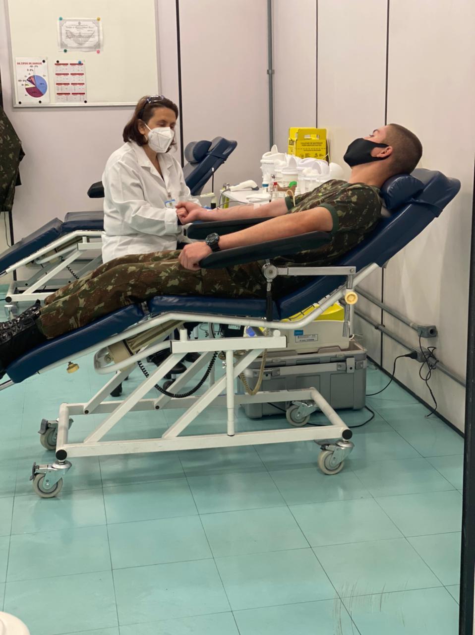 Pelo terceiro mês consecutivo, 6º BCom realiza doação de sangue