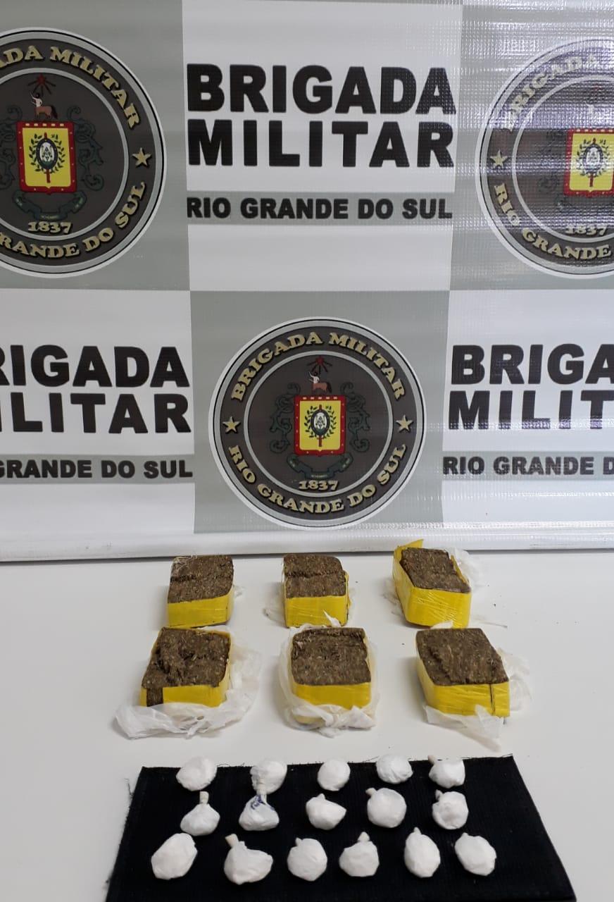 Menor é apreendido pela BM ao arremessar droga para presídio de Nova Prata