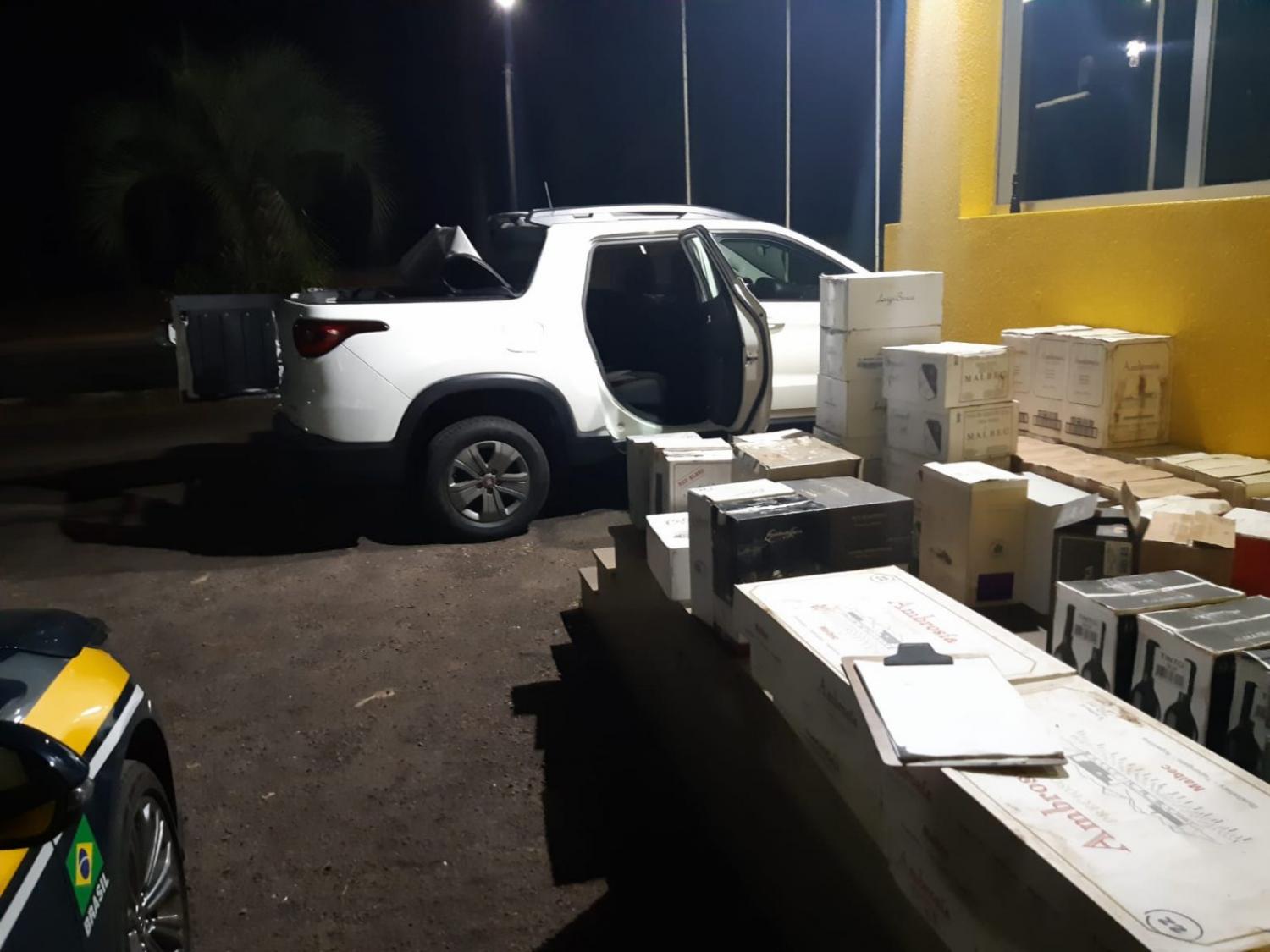 Polícia apreende 362 garrafas de vinhos estrangeiros em Santiago