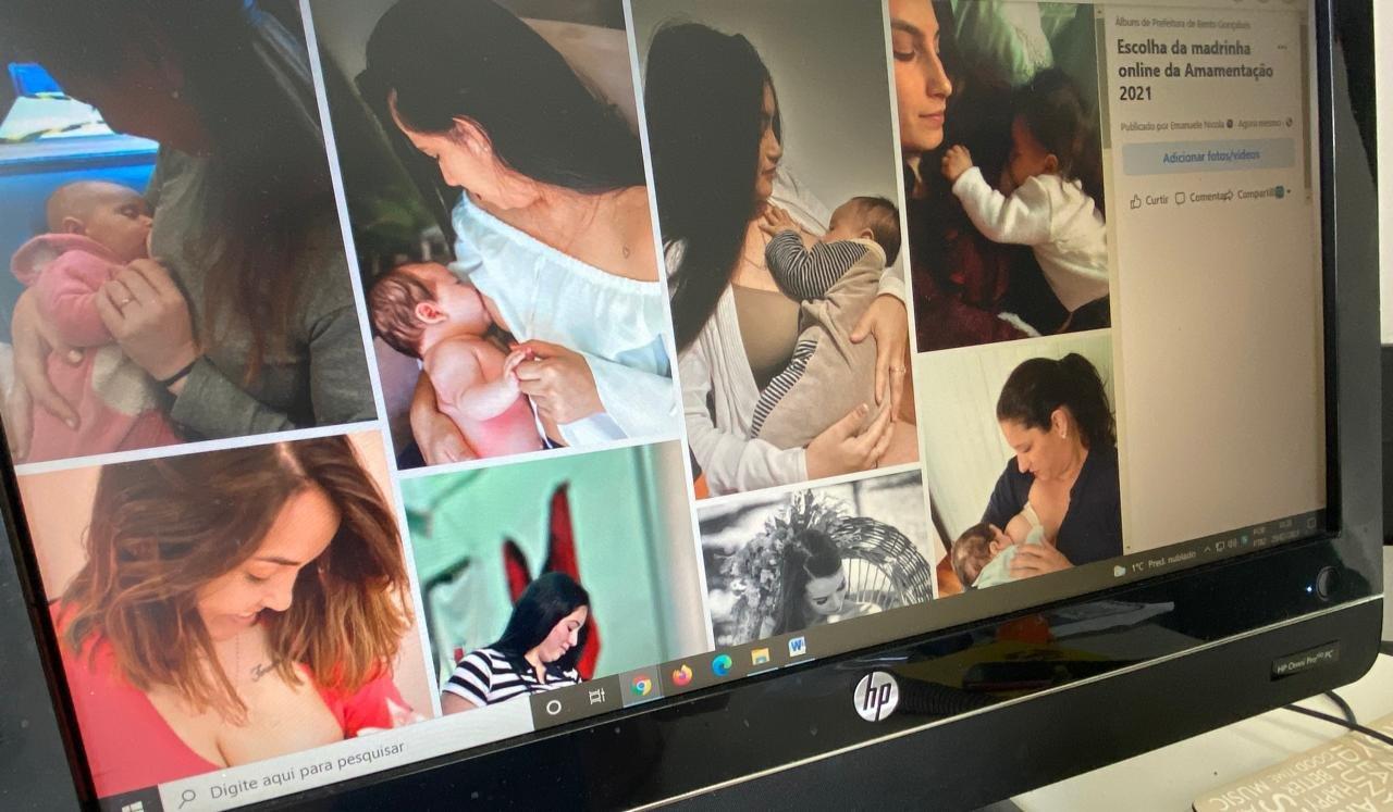 Votação para madrinha online da amamentação está aberta em Bento