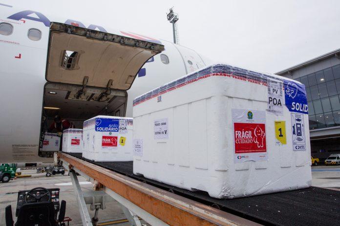 Rio Grande do Sul recebe mais 176,5 mil doses de vacina contra o coronavírus nesta quarta-feira