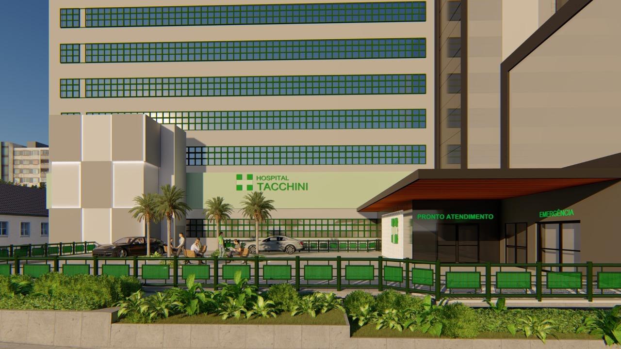 Tacchini inicia obras de melhoria nas entradas do hospital