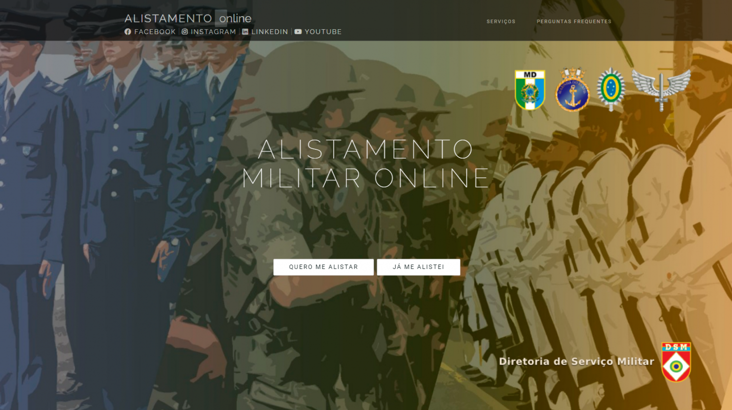 Alistamento militar deve ser realizado até o dia 30 de junho