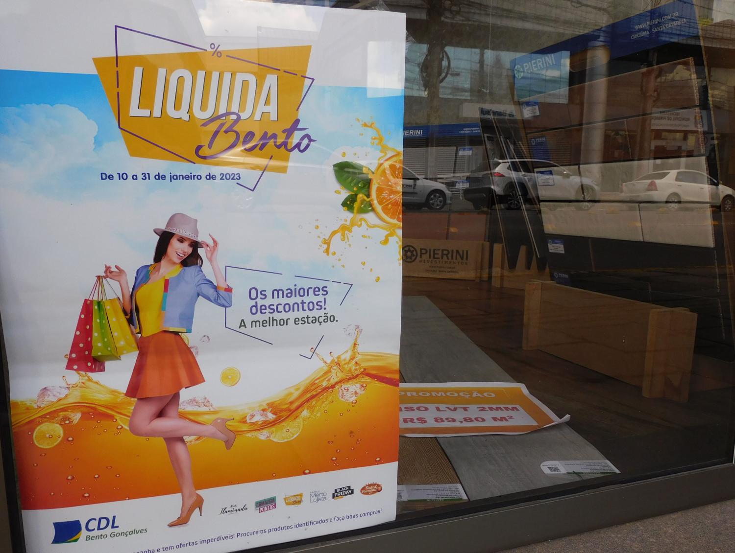 Liquida Bento incentiva ações promocionais no comércio local durante o mês de janeiro