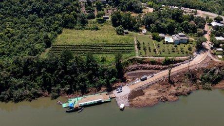 Balsa entre Santa Tereza e São Valentim do Sul seguirá funcionando somente das 6h às 20h