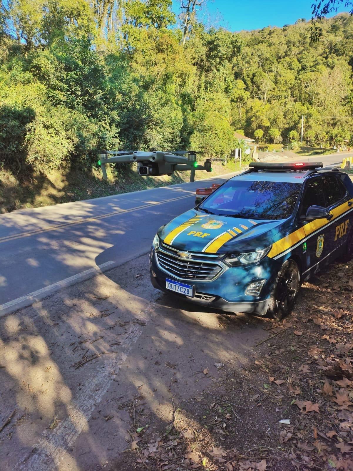 PRF usa drones contra ultrapassagens na Serra das Antas