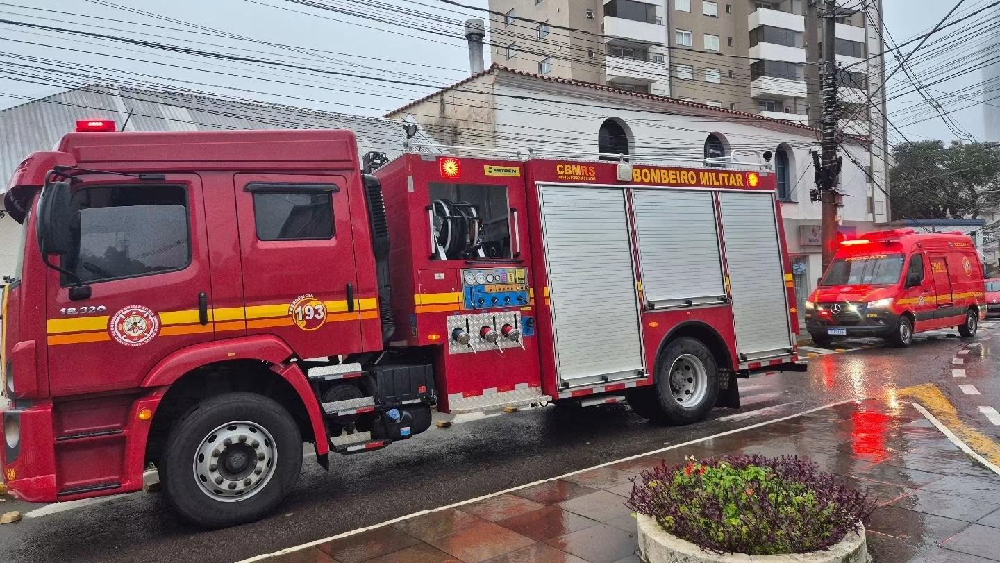 Princípio de incêndio em lotérica mobiliza Bombeiros em Bento