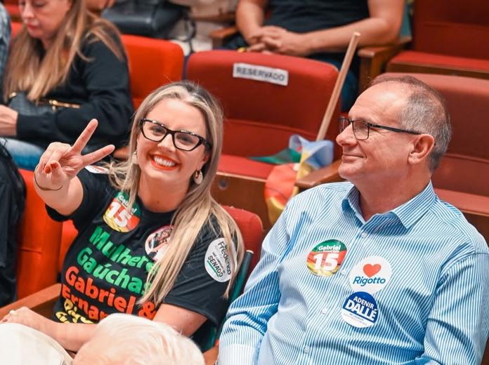 MDB oficializa candidaturas de Bruna Marin e Adenir Dallé