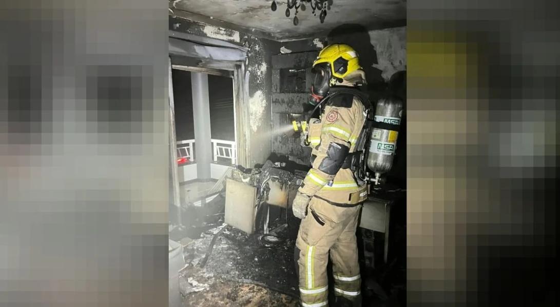 Incêndio em residência mobiliza equipe dos bombeiros em Veranópolis